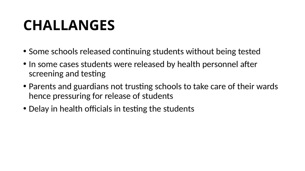 COVID-19 SITUATION IN SECONDARY SCHOOLS AS OF 26TH - slide 7 of 12
