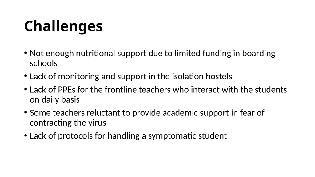 COVID-19 SITUATION IN SECONDARY SCHOOLS AS OF 26TH - slide 8 of 12