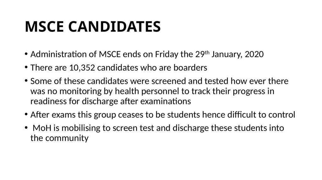 COVID-19 SITUATION IN SECONDARY SCHOOLS AS OF 26TH - slide 10 of 12