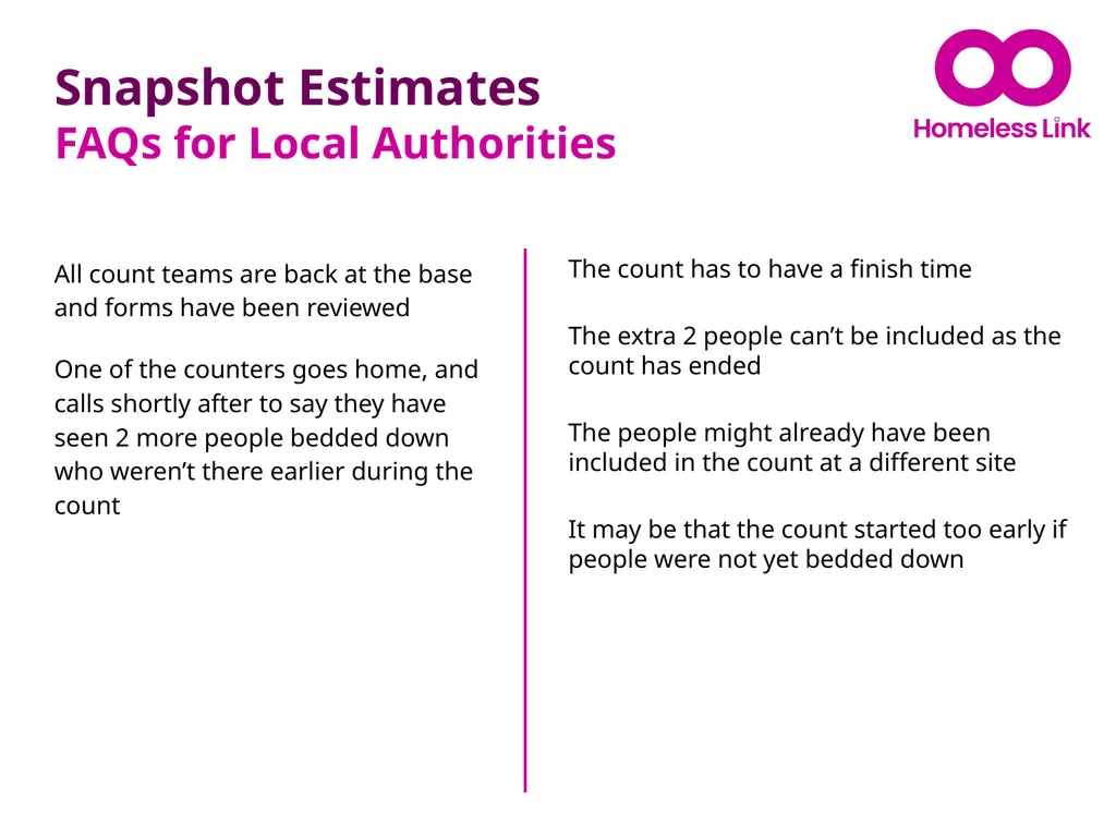 Snapshot Estimates Some common scenarios and - slide 4 of 13