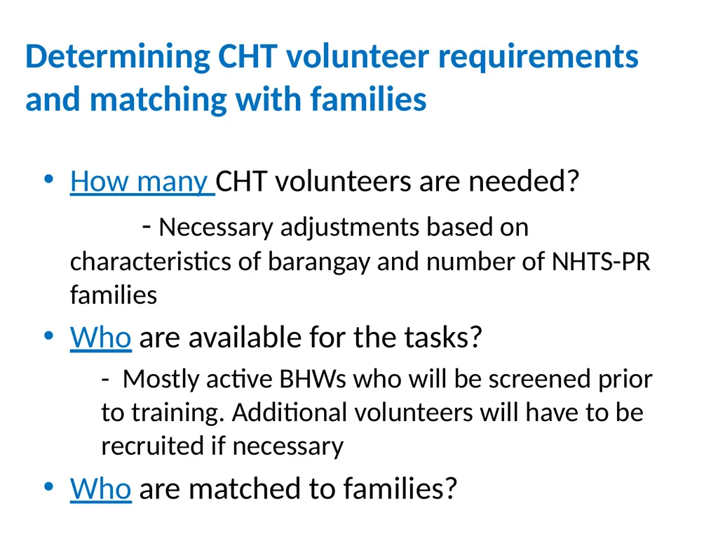 MHO/ CHO Guide For Training, Deployment and - slide 24 of 44
