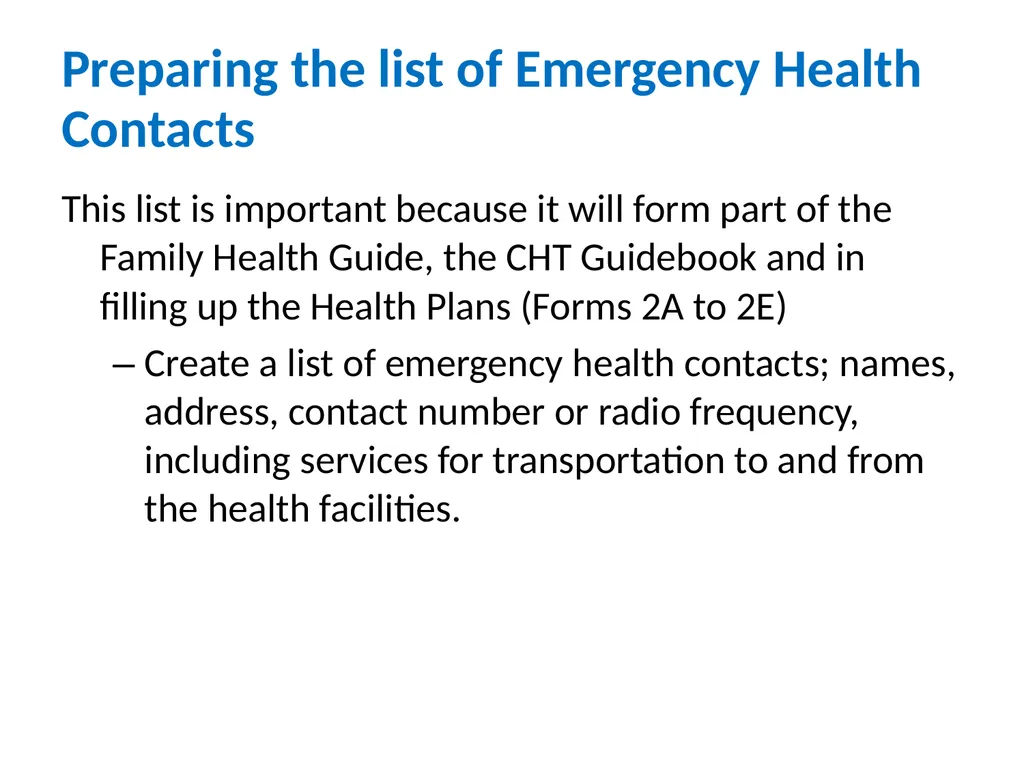 MHO/ CHO Guide For Training, Deployment and - slide 38 of 44