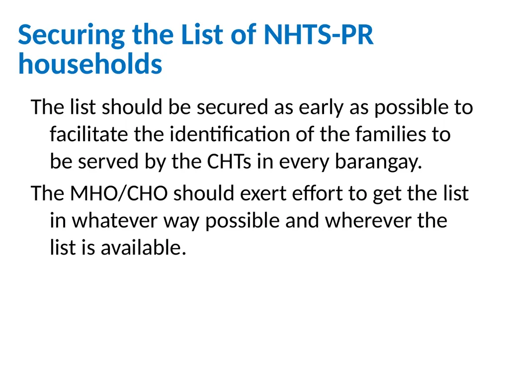 MHO/ CHO Guide For Training, Deployment and - slide 22 of 44