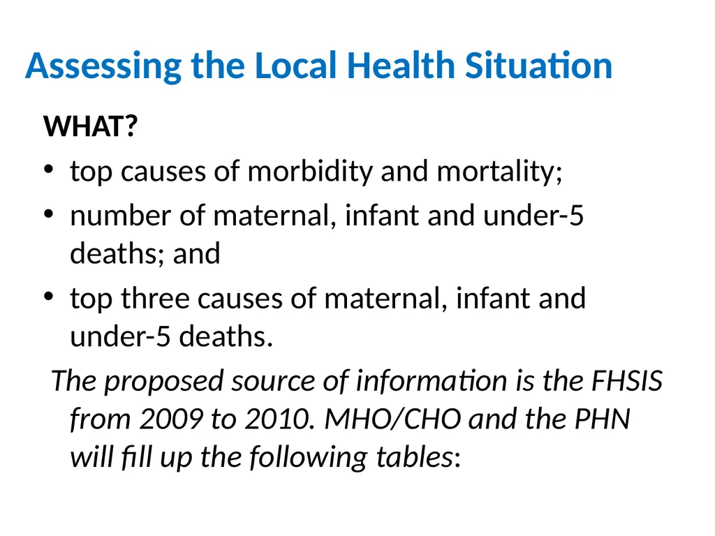 MHO/ CHO Guide For Training, Deployment and - slide 6 of 44