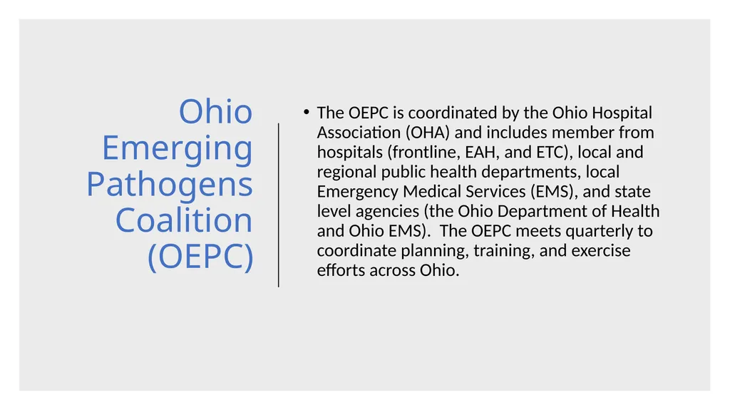 Other Special Pathogen Response (Ebola) The Plan - slide 3 of 13