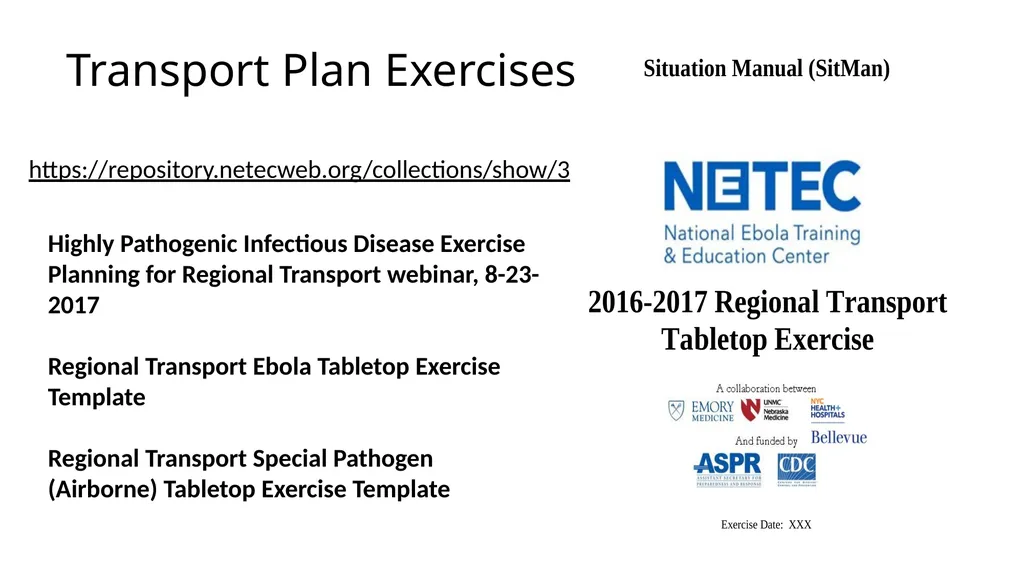 Other Special Pathogen Response (Ebola) The Plan - slide 10 of 13