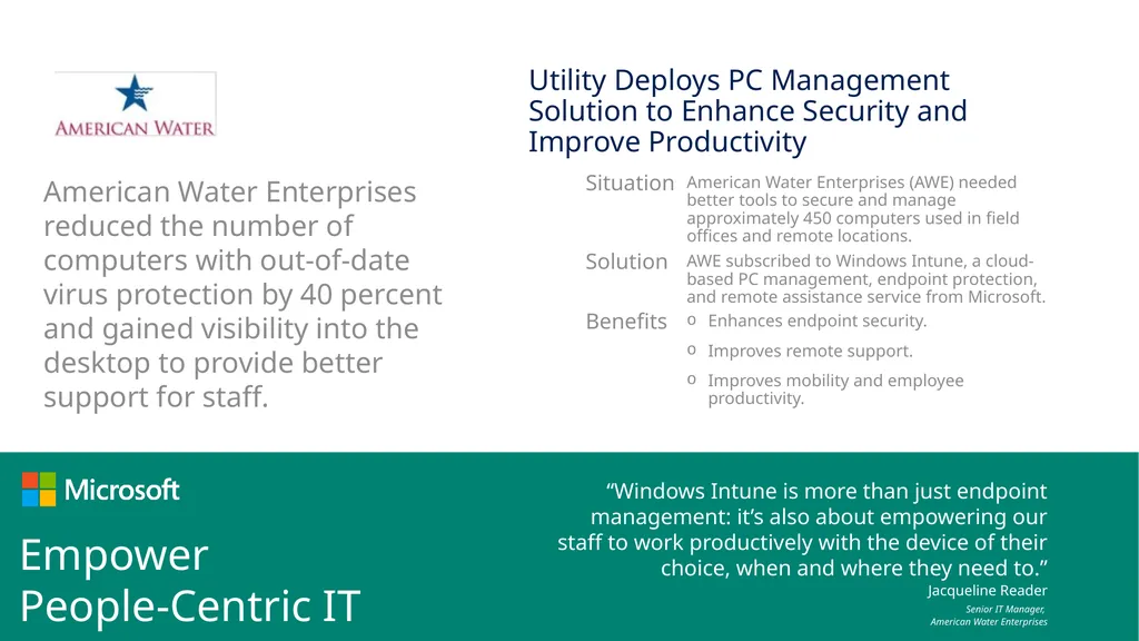 American Water Enterprises reduced the number of - slide 2 of 8