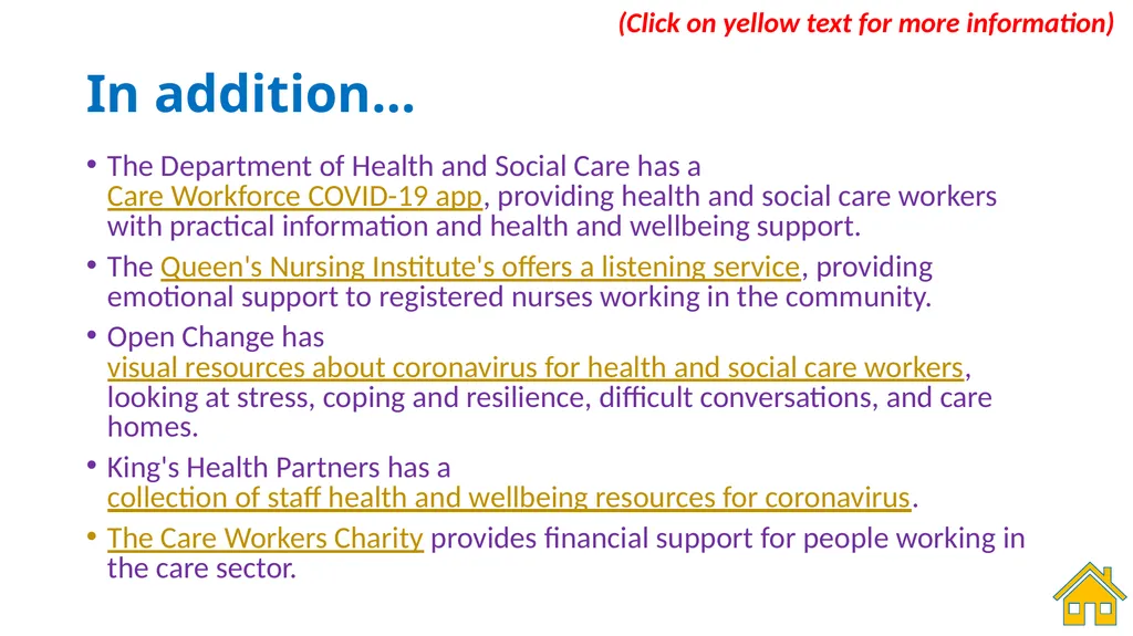 Mental Wellbeing in Care Home settings A - slide 24 of 60