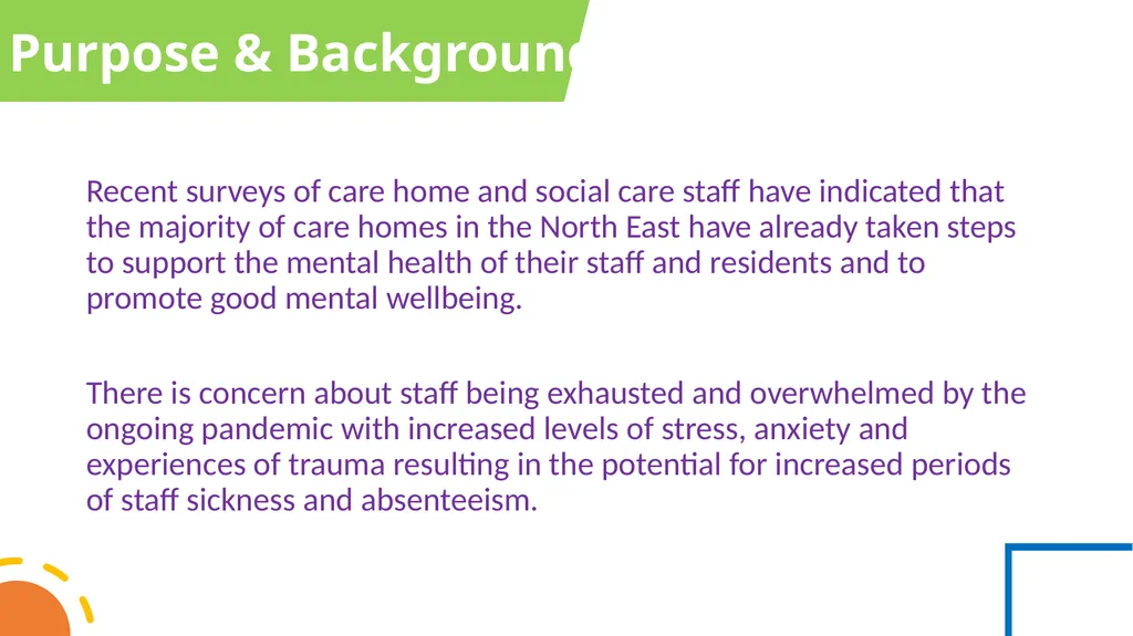 Mental Wellbeing in Care Home settings A - slide 4 of 60