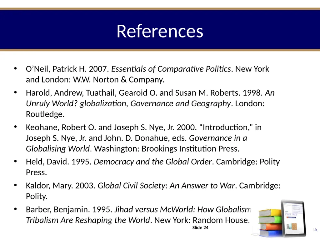 POLI 214 Introduction to Comparative Politics - slide 24 of 24