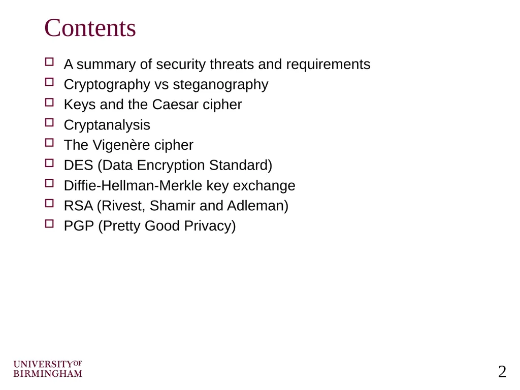 Computer Networking Security and Cryptographic - slide 2 of 28