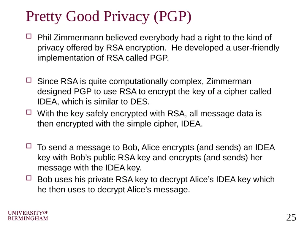 Computer Networking Security and Cryptographic - slide 25 of 28