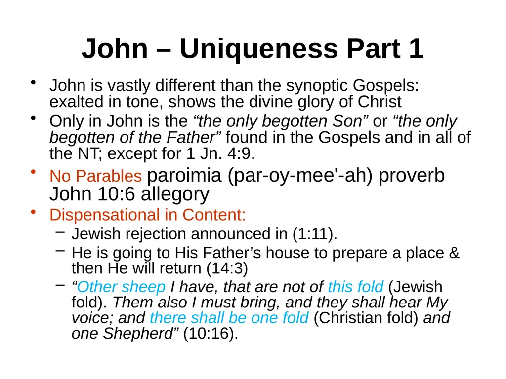 Appreciating the Gospel Presentations of Christ - slide 39 of 49