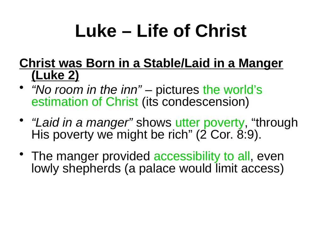 Appreciating the Gospel Presentations of Christ - slide 30 of 49