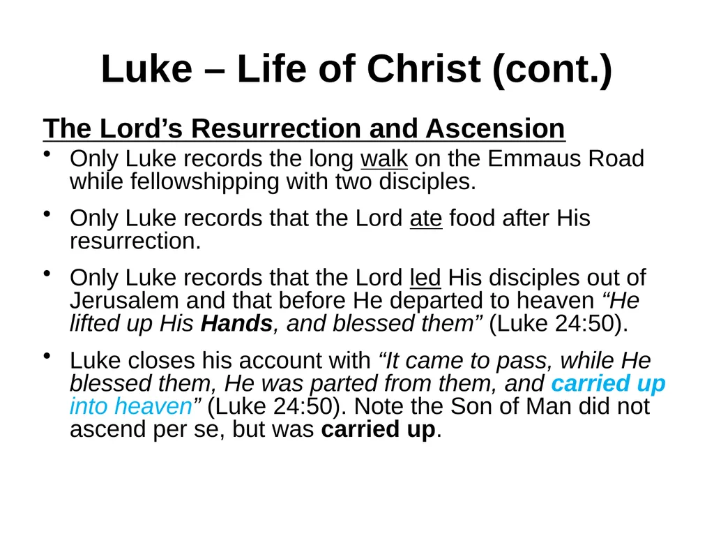 Appreciating the Gospel Presentations of Christ - slide 35 of 49