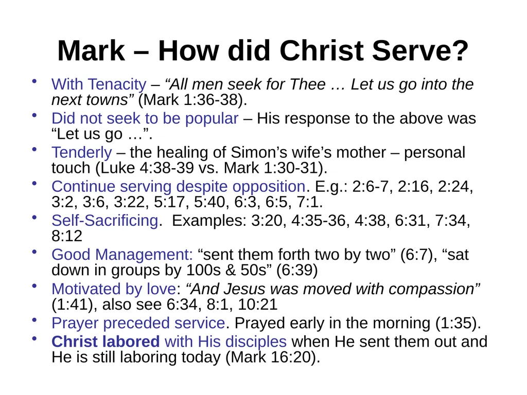 Appreciating the Gospel Presentations of Christ - slide 24 of 49