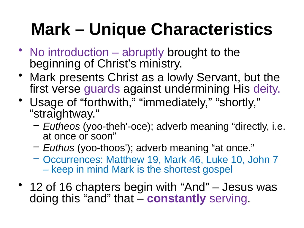 Appreciating the Gospel Presentations of Christ - slide 22 of 49