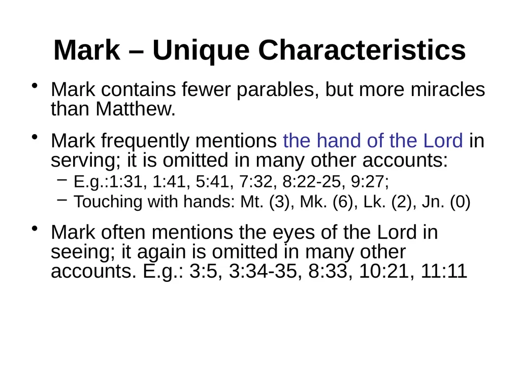 Appreciating the Gospel Presentations of Christ - slide 23 of 49
