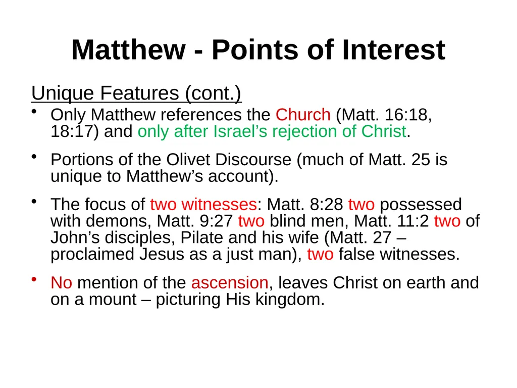 Appreciating the Gospel Presentations of Christ - slide 15 of 49