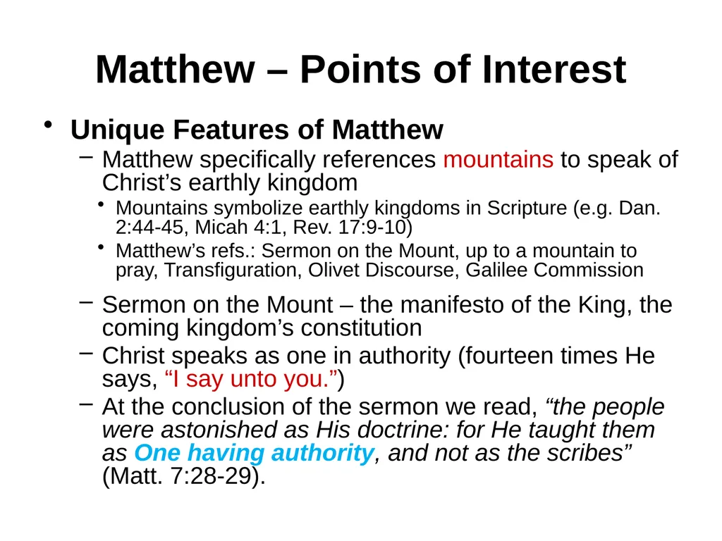 Appreciating the Gospel Presentations of Christ - slide 13 of 49