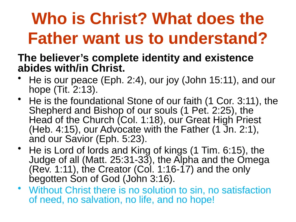Appreciating the Gospel Presentations of Christ - slide 49 of 49