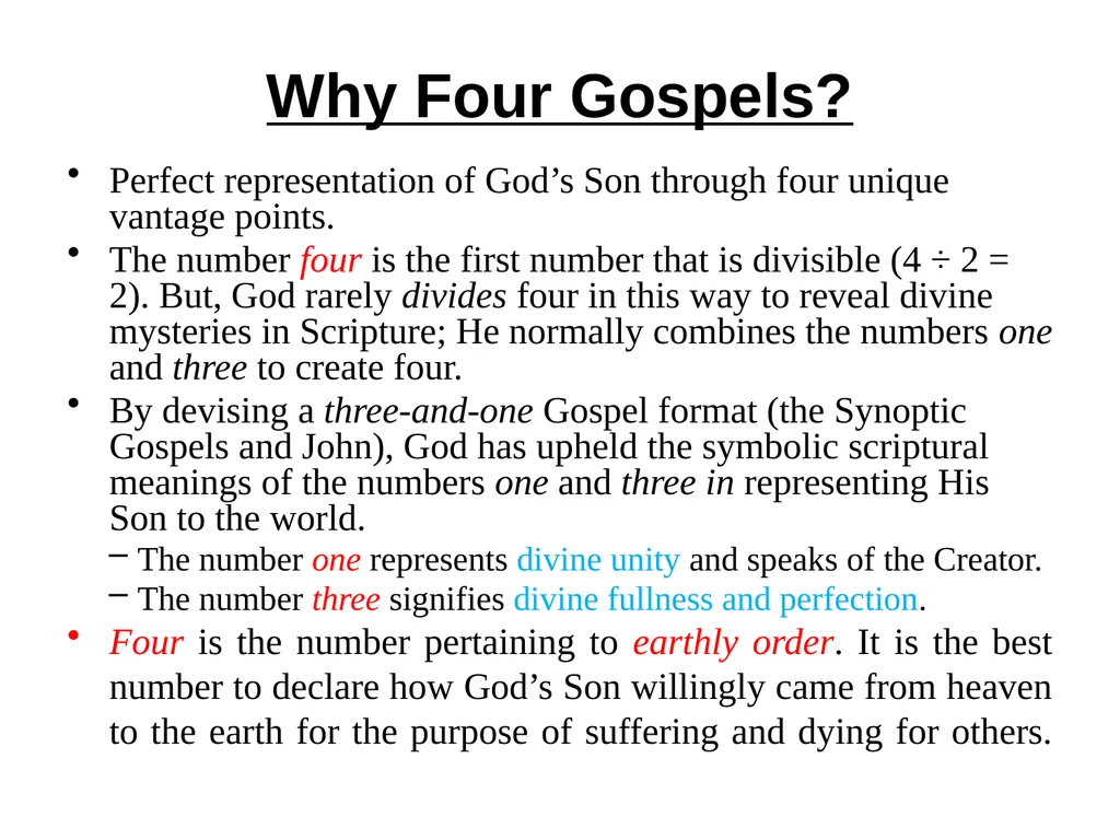 Appreciating the Gospel Presentations of Christ - slide 3 of 49