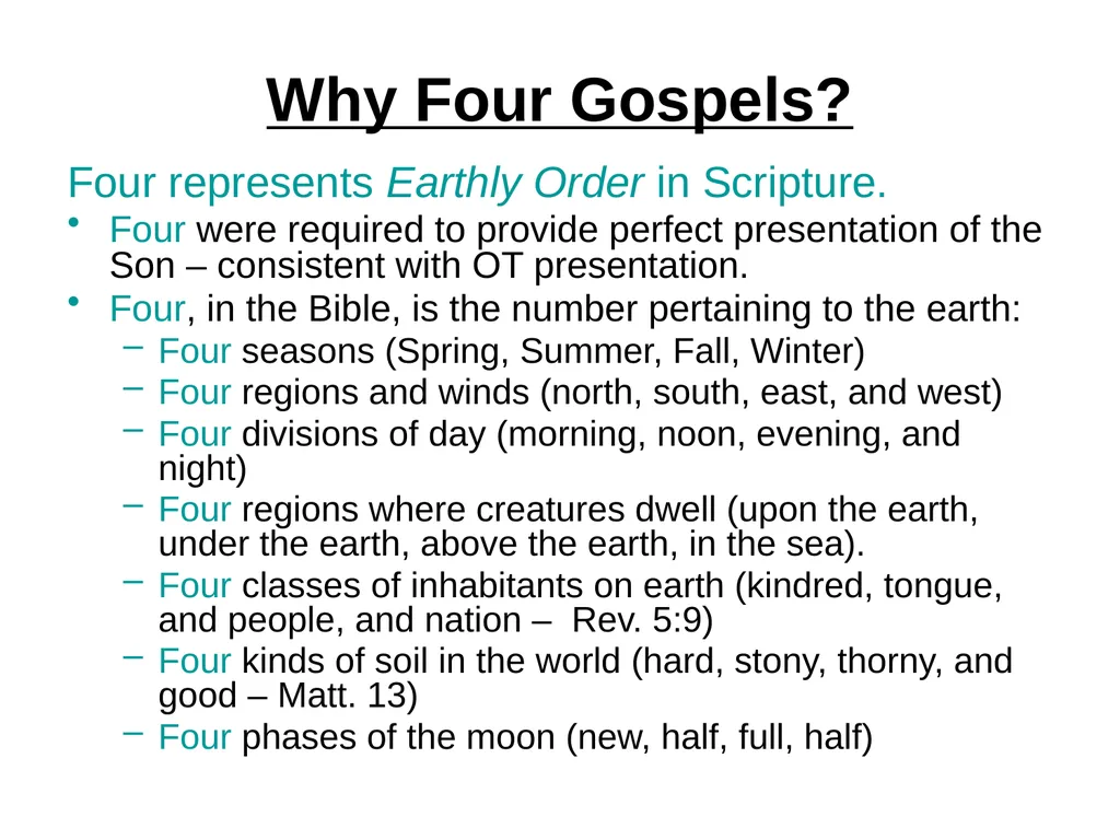 Appreciating the Gospel Presentations of Christ - slide 4 of 49