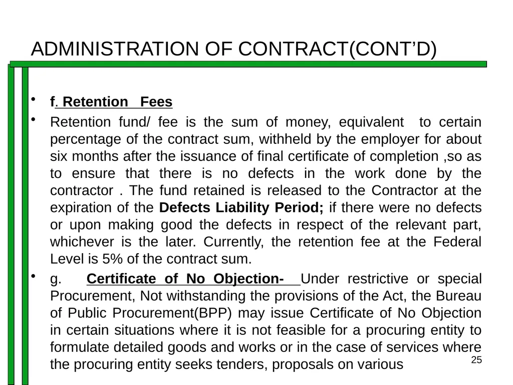 ENTRENCHING INTEGRITY IN PROCUREMENT PROCESS OF - slide 25 of 43