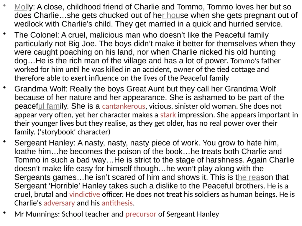 Characters Thomas "Tommo" Peaceful Charlie - slide 3 of 14