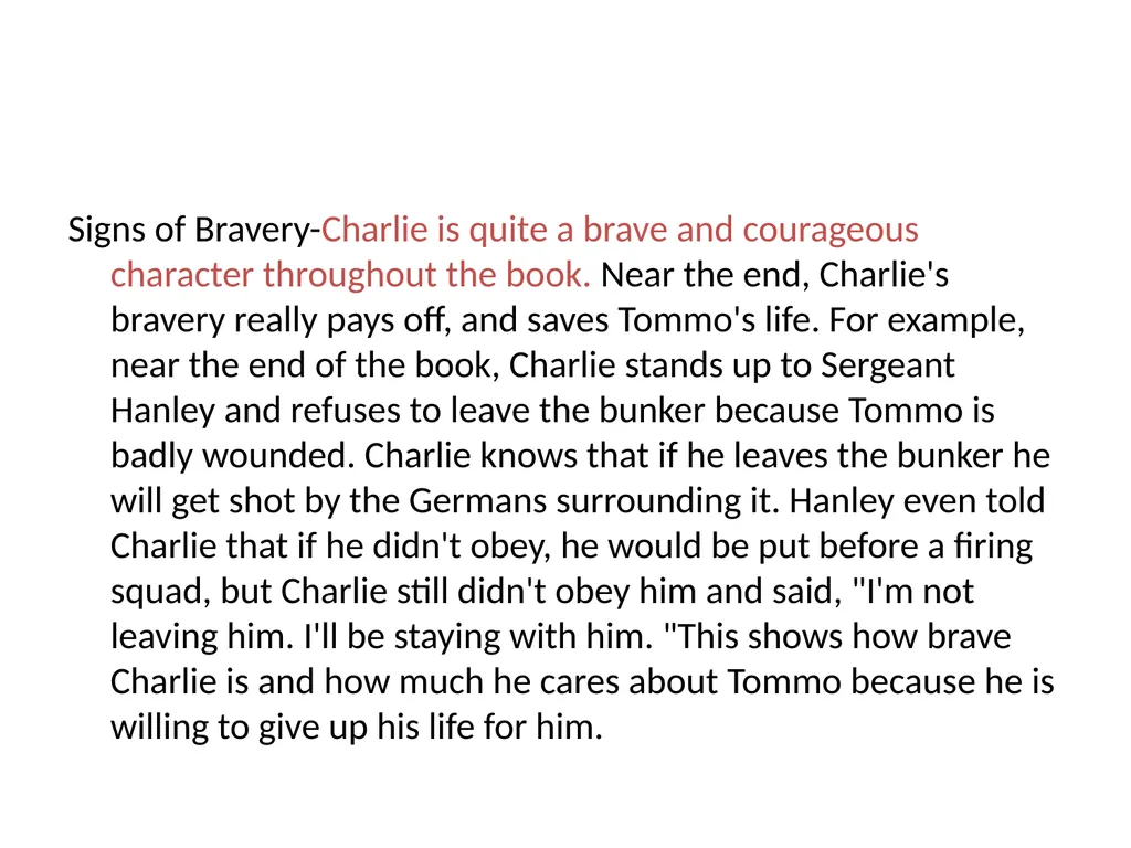 Characters Thomas "Tommo" Peaceful Charlie - slide 12 of 14