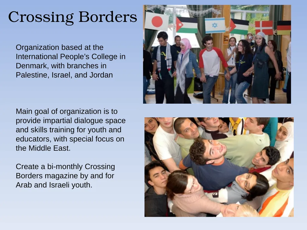 People and Organizations Creating Paths to Peace - slide 6 of 7