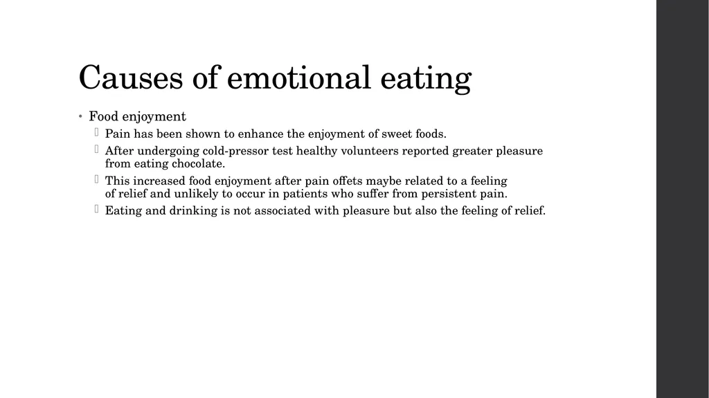 Emotional Eating as a Maladaptive Coping Strategy - slide 16 of 36