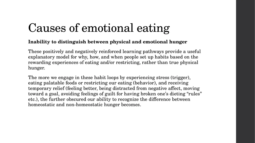 Emotional Eating as a Maladaptive Coping Strategy - slide 17 of 36