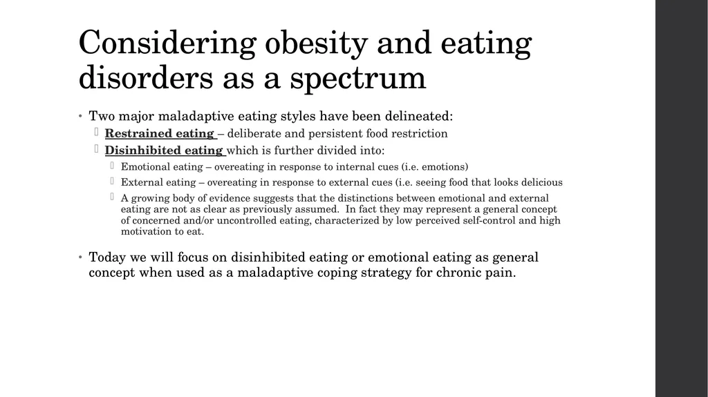 Emotional Eating as a Maladaptive Coping Strategy - slide 5 of 36