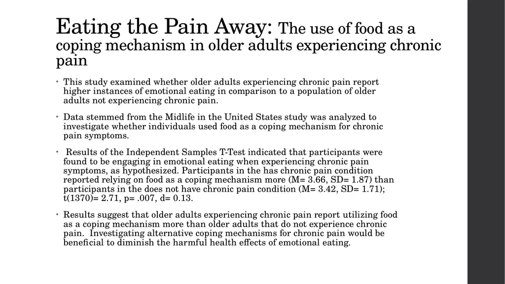Emotional Eating as a Maladaptive Coping Strategy - slide 12 of 36