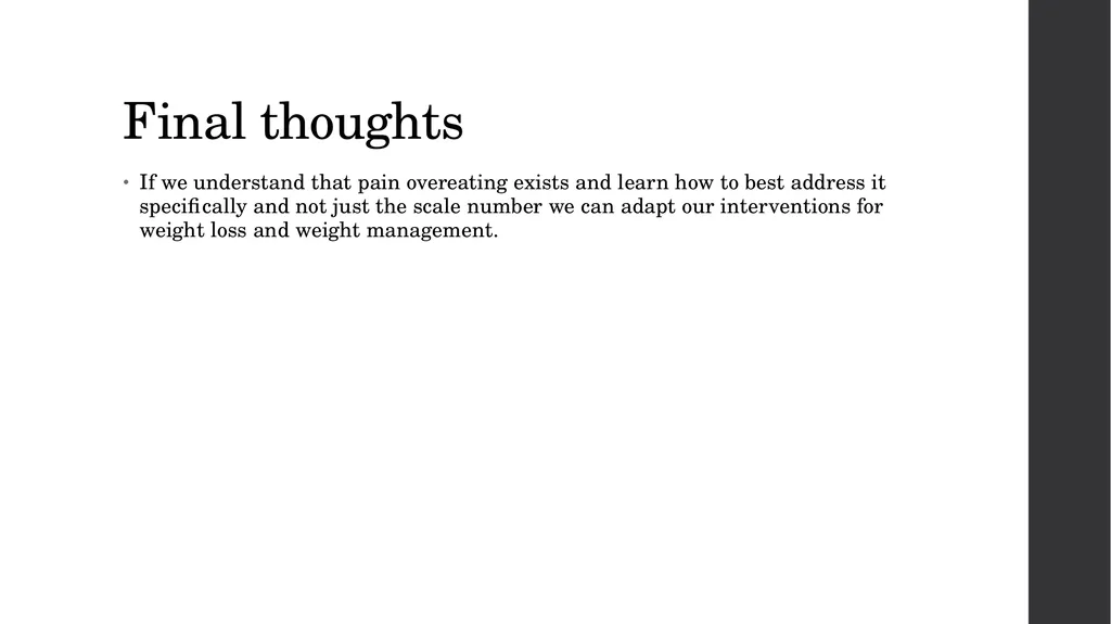 Emotional Eating as a Maladaptive Coping Strategy - slide 35 of 36
