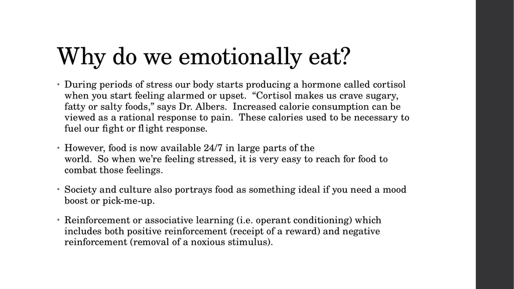 Emotional Eating as a Maladaptive Coping Strategy - slide 7 of 36