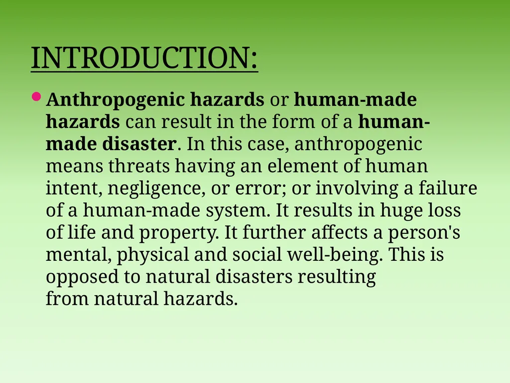 MAN MADE DISASTERS VALLARI KOTHARI-1111108 HARSH - slide 3 of 26