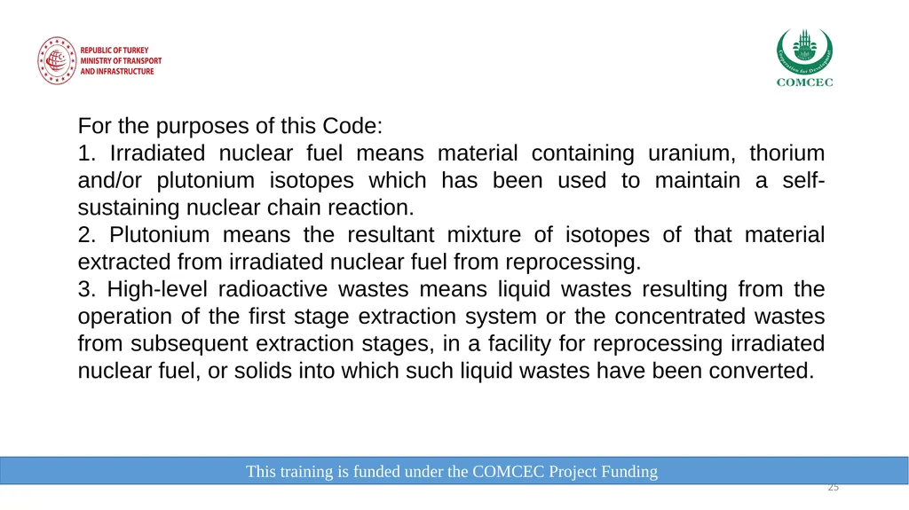 This training is funded under the COMCEC Project - slide 25 of 34