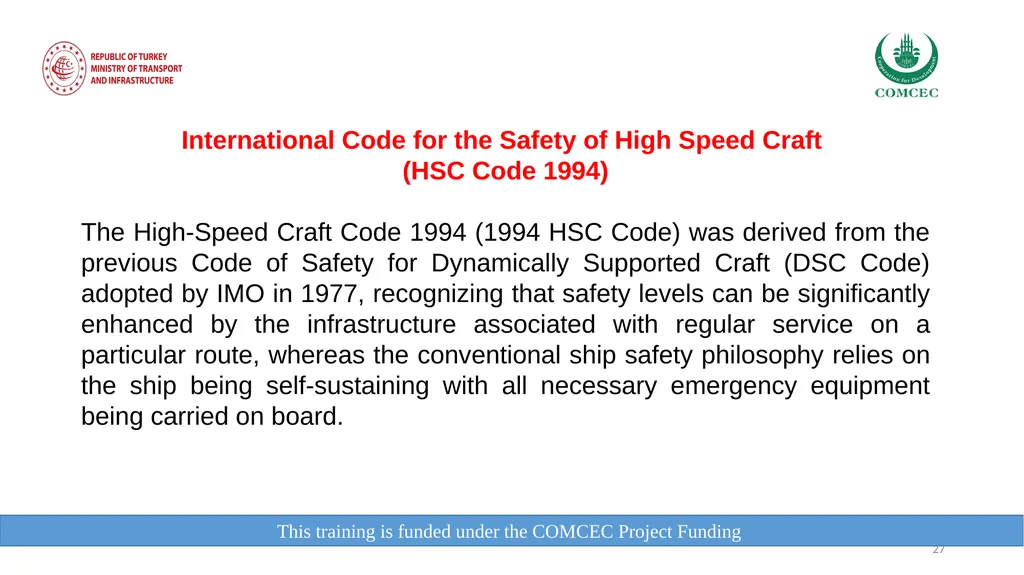 This training is funded under the COMCEC Project - slide 27 of 34
