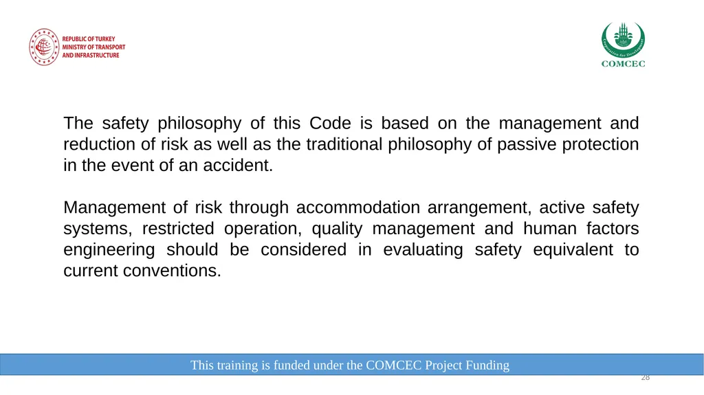 This training is funded under the COMCEC Project - slide 28 of 34