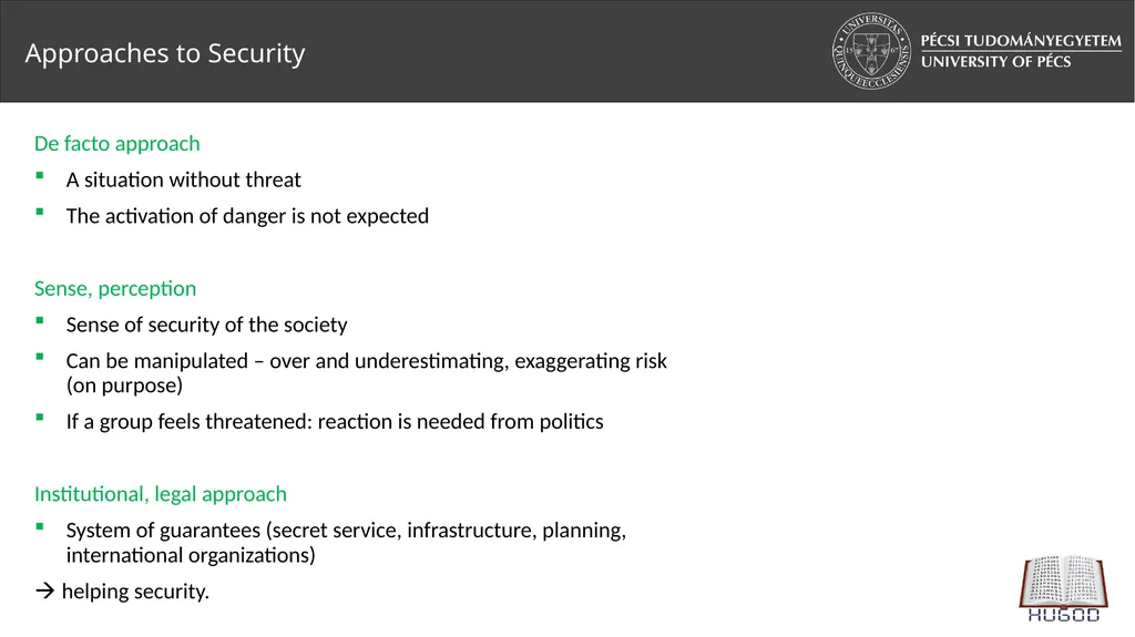 2. Security studies I. Zoltán Vörös, PhD - slide 9 of 20