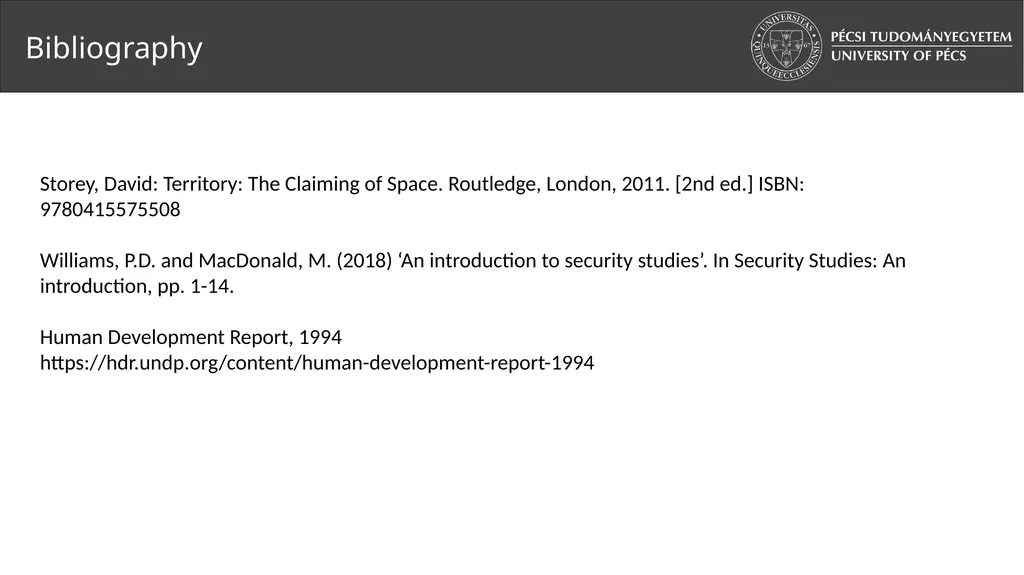 2. Security studies I. Zoltán Vörös, PhD - slide 19 of 20