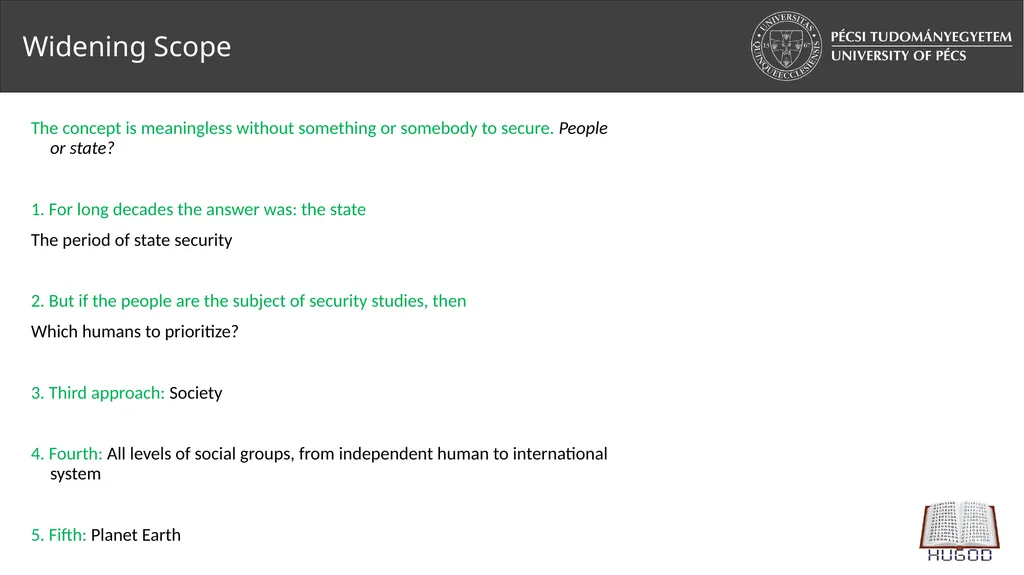 2. Security studies I. Zoltán Vörös, PhD - slide 10 of 20