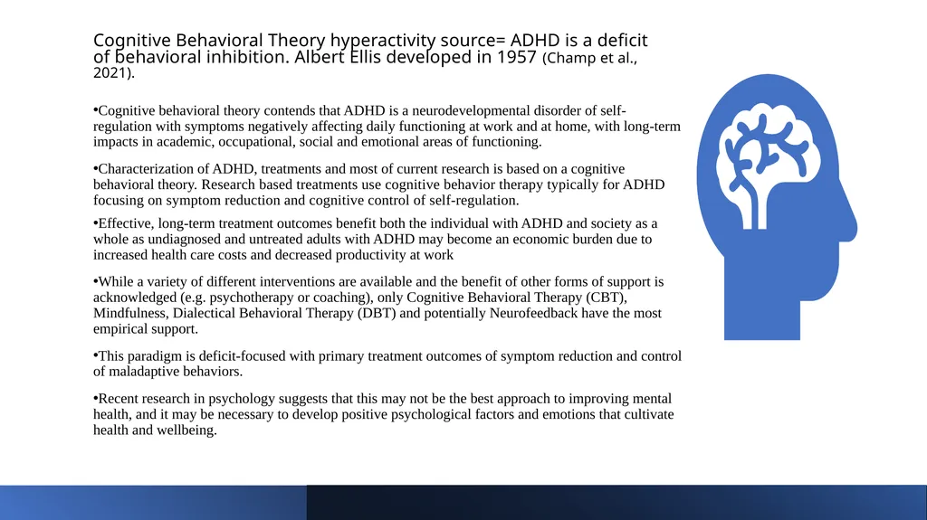 ADHD Theories Presentation Gretchen Day Department - slide 7 of 16