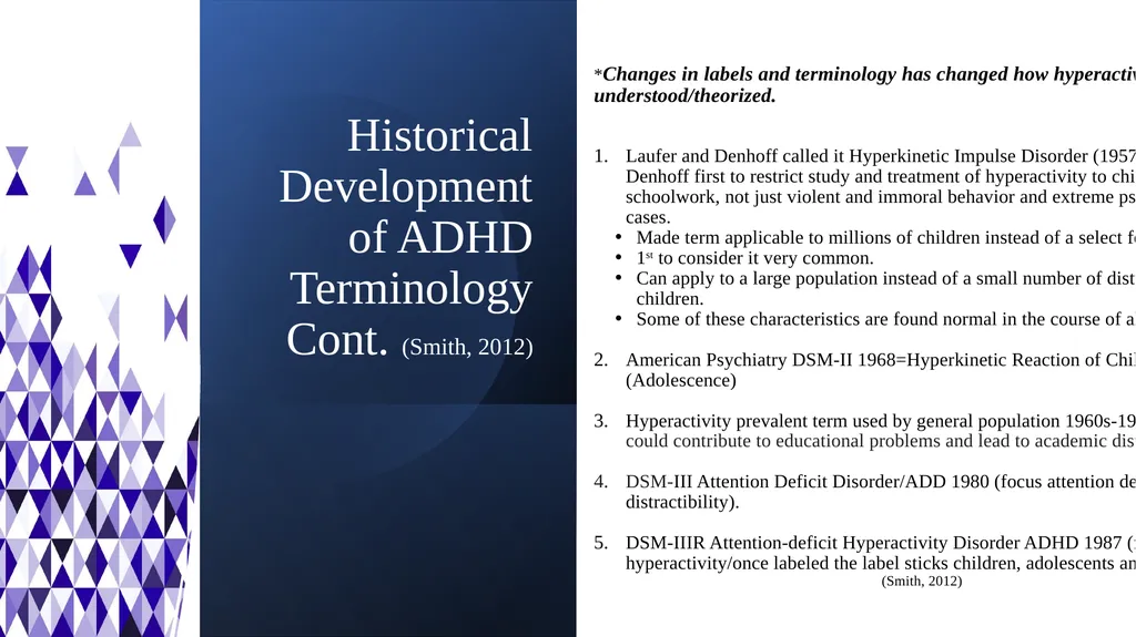 ADHD Theories Presentation Gretchen Day Department - slide 3 of 16