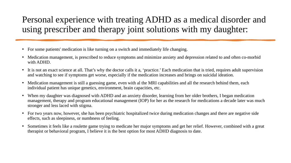 ADHD Theories Presentation Gretchen Day Department - slide 13 of 16