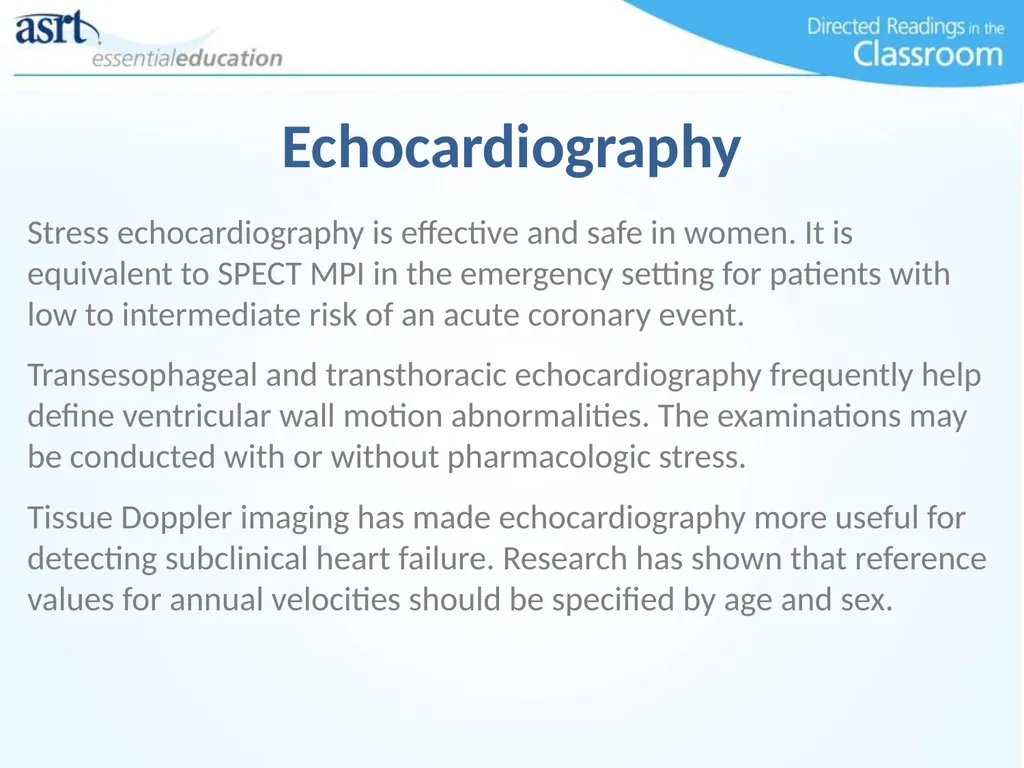 Women and Heart Disease Directed Readings In the - slide 34 of 52