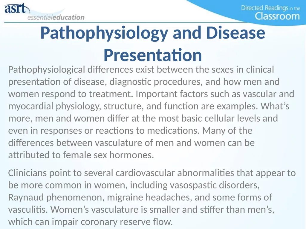 Women and Heart Disease Directed Readings In the - slide 5 of 52