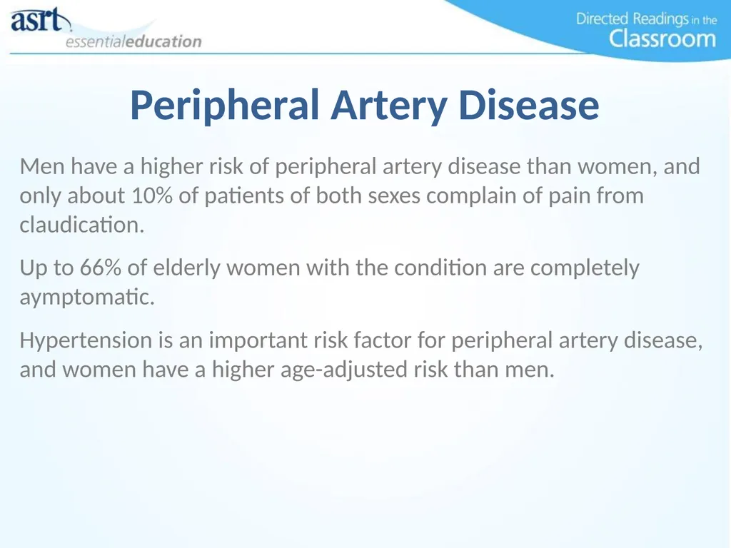 Women and Heart Disease Directed Readings In the - slide 10 of 52